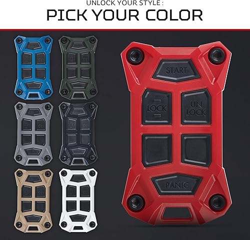Miniatura 6 de AJT DESIGN Funda de repuesto para llavero compatible con Chevrolet Silverado 2014-2018, GMC Sierra  Chevy Colorado 2013+, GMC Canyon  Suburban,