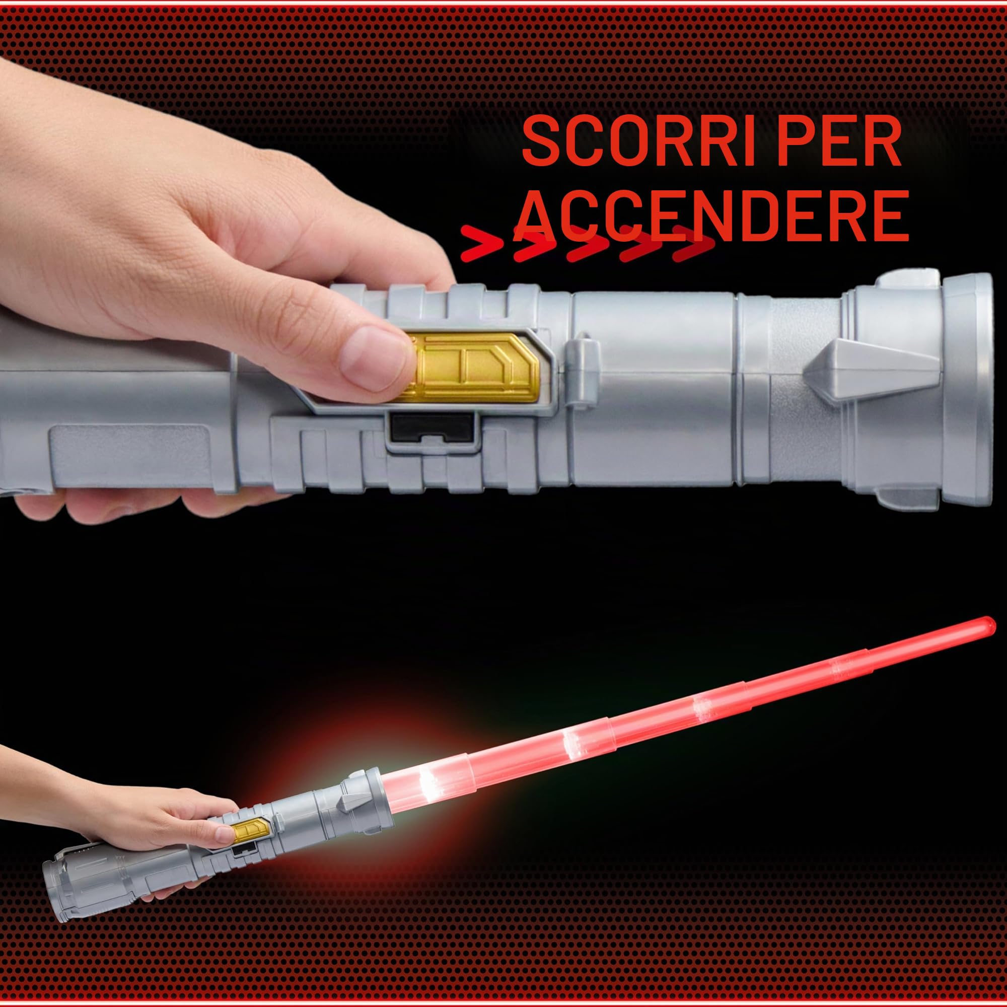 Jeux de rôle - GOLIATH - Power Saber Red - Sabre 1:1 contractable et rétractable! Des 8 ans