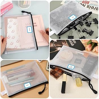 Amazon | SANNIX 20枚セット ジッパー式ファイル袋 A4 ファイル