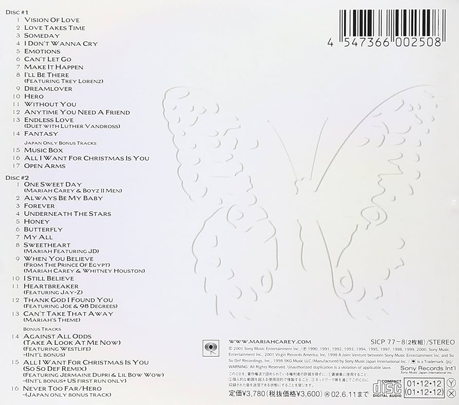 Amazon.co.jp: グレイテスト・ヒッツ - マライア・キャリー