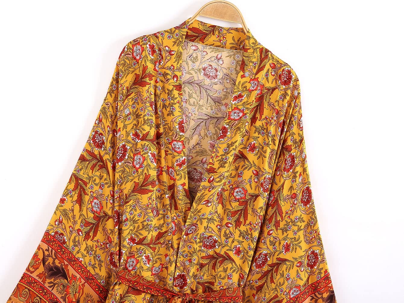 BGT Cardigan Sottile di Cotone Estivo Donna, Giacca Cardigan Kimono Stampato in Vita, Cardigan, Maniche Corte, Maniche Lunghe, Bikini Top