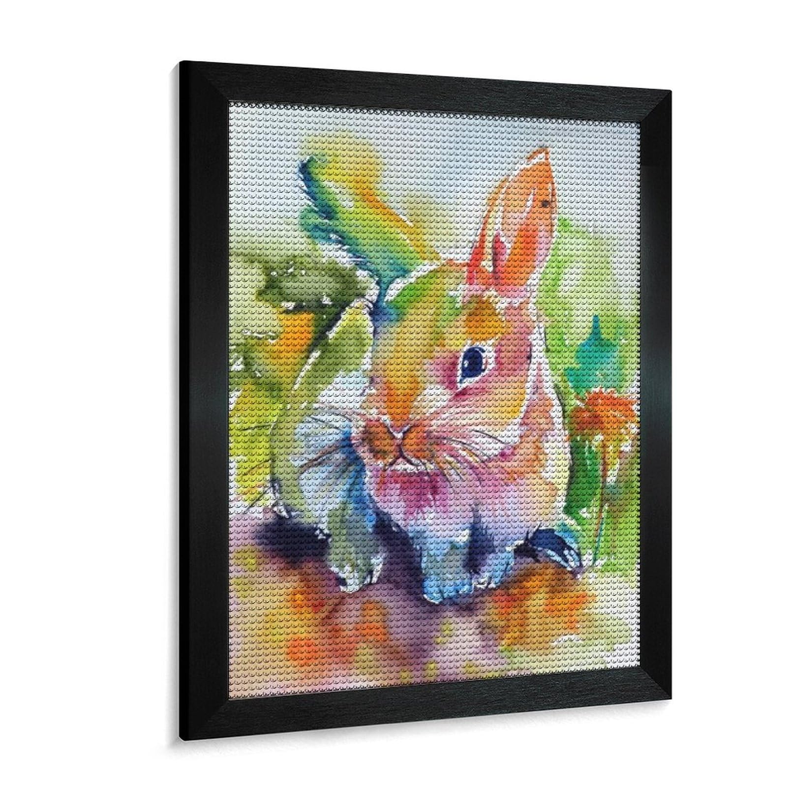 Amazon | ダイヤモンドアート キット うさぎです 5D モザイクアート