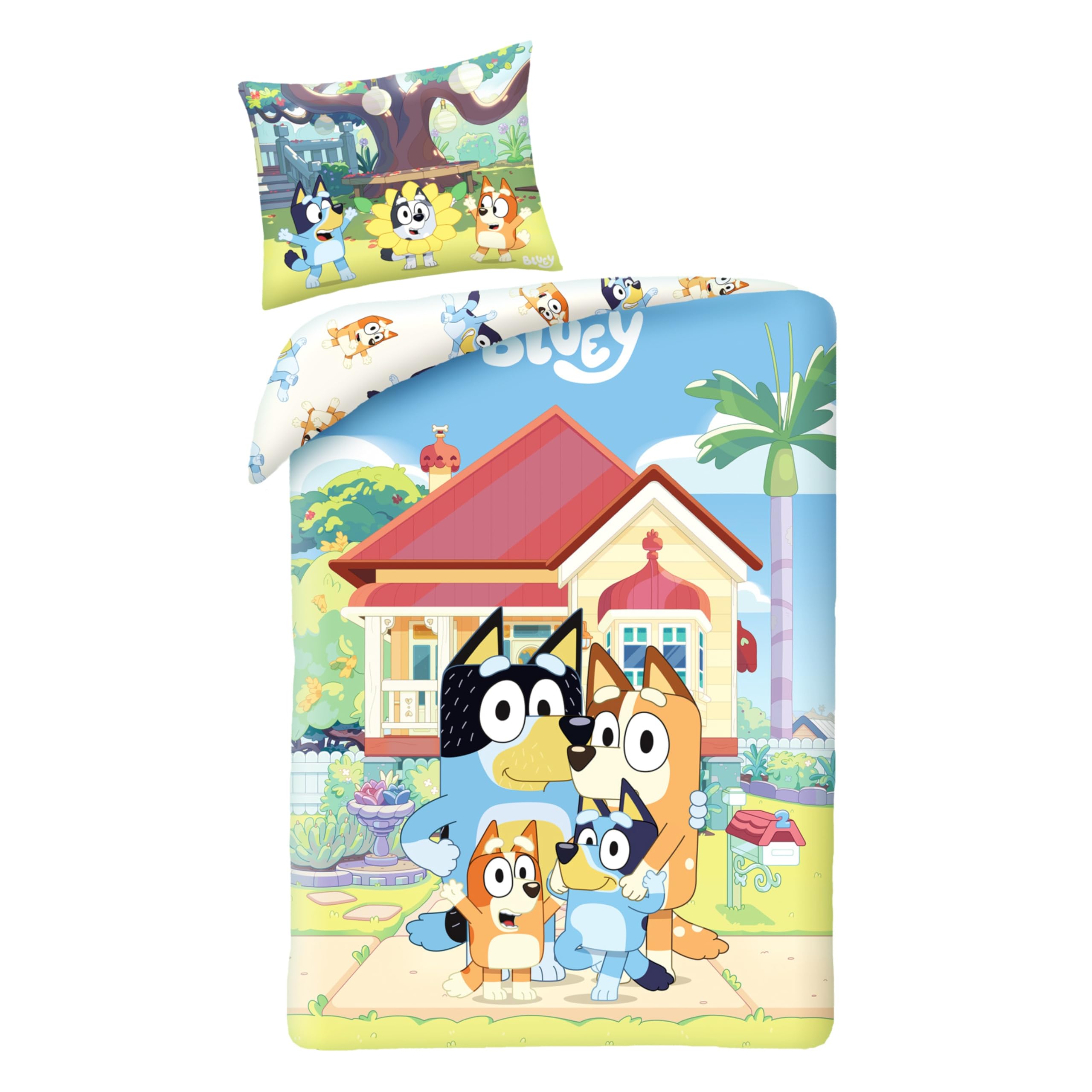 Bluey Kinderbeddengoed - 100% katoen - Dekbedovertrek 100 x 135 cm Bluey Kinderbeddengoed - 100% katoen - Dekbedovertrek 100 x 135 cm