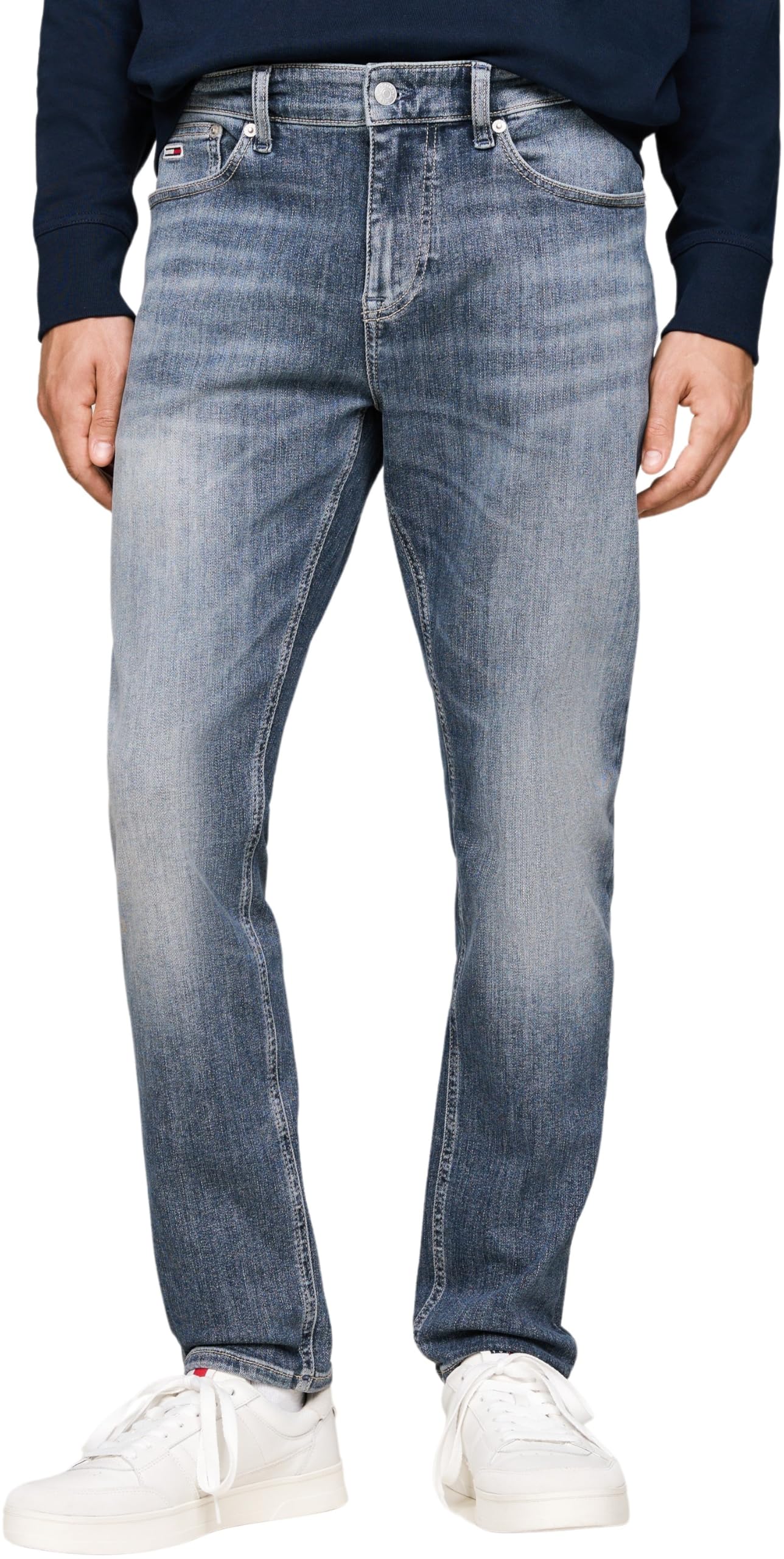Tommy Jeans Mens Austin Slim Tprd Dh1262 Dm0dm20401 Tapered, Denim (Denim Dark), 30W / 34L UK