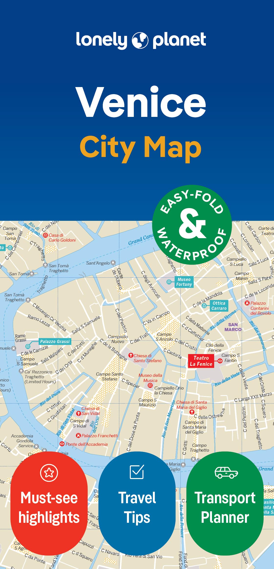 Lonely Planet Venice City Map by Lonely Planet SHEET MAP 9781787017917