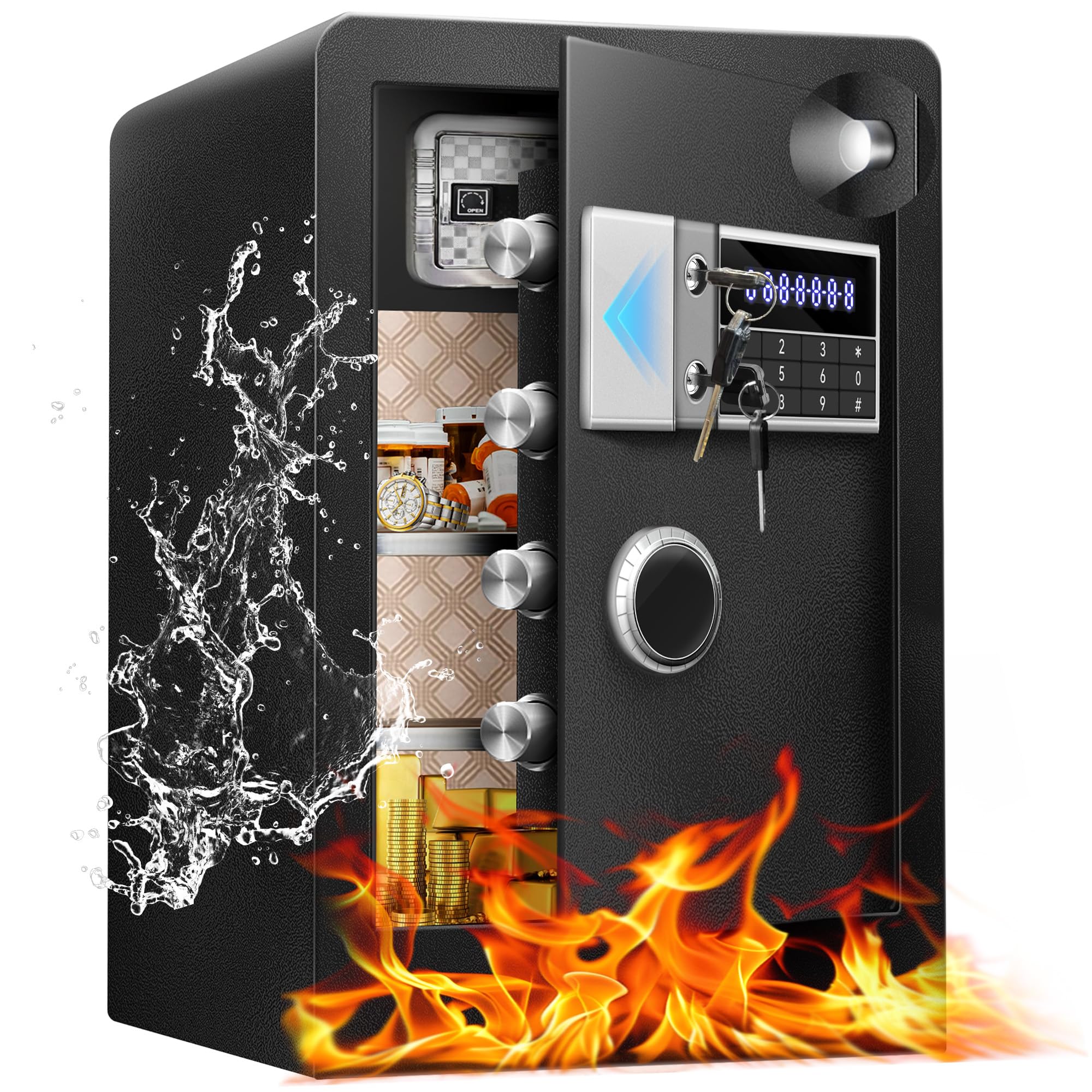 6.0 Cu Ft Large Fireproof Waterproof Safe Box for Office Document