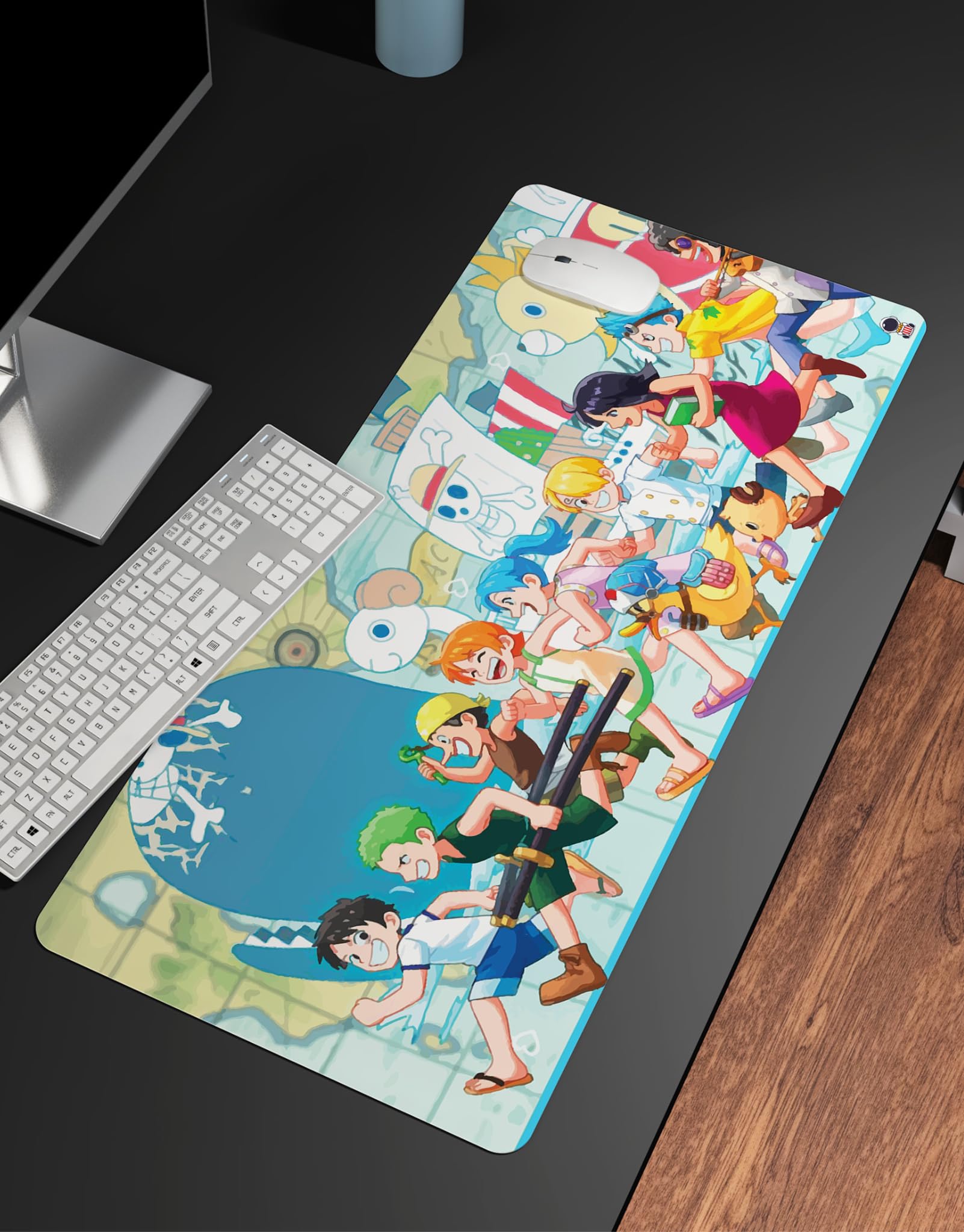 Black Halo Anime Large Extended Mouse Pad for Laptop Desktop PC Gaming Mousepads - Anti-Skid Rubber Base - Smooth Surface - 595MM x 290MM x 3MM (One Piece Team) (B0D1VTNS82) Amazon Price History, Amazon Price Tracker