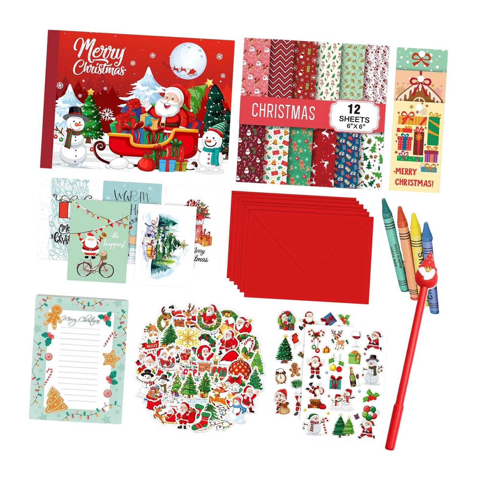 CALANDIS Christmas Scrapbook Kit Christma Gift Festival New Year Card Making for Kids | Scrapbooking & Card Kits | Scrapbooking & Paper Crafts | Crafts-image-22
