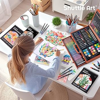 Amazon.com: Shuttle Art 149 Piece Deluxe Art Set, Art