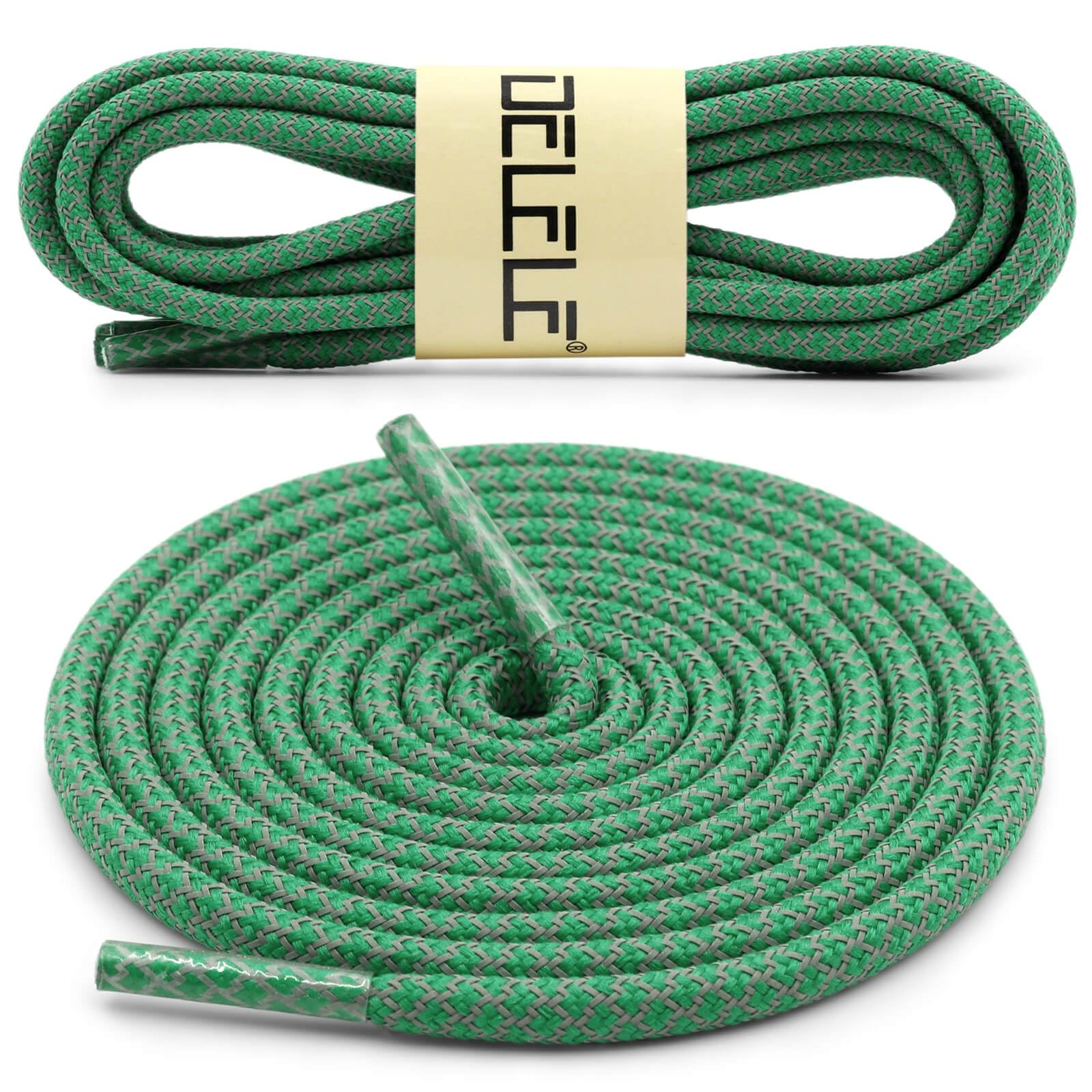 Shoes Less Rope Snapklik.com : 2 Pairs 4/25 Thick Round Reflective Shoe Laces Grass ...