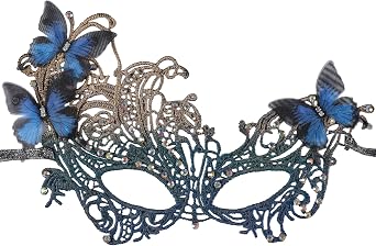 Zinniday Halloween Lace Masquerade Masks - 1920s Vintage Antique Mask for Men Women Carnival Party Carnival Evening Prom
