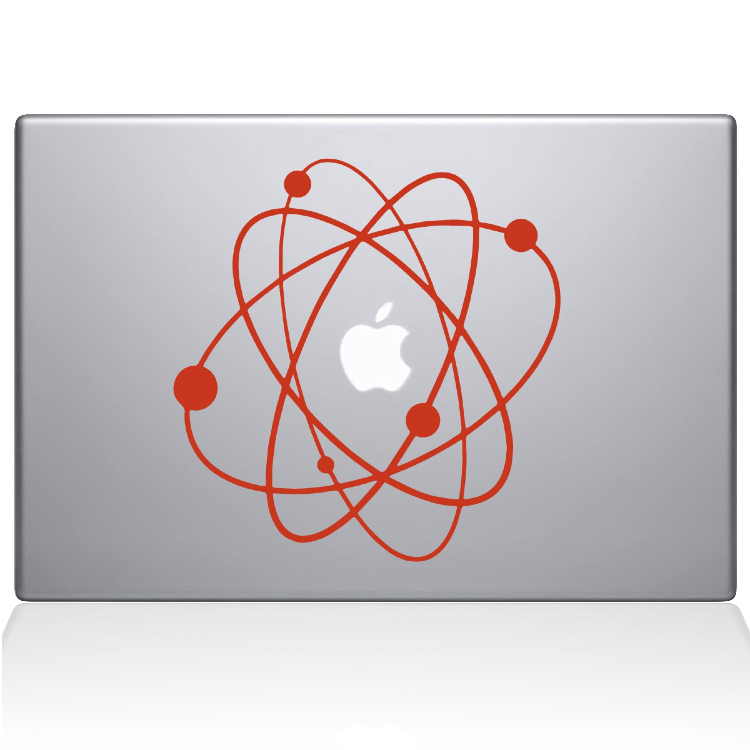 The Decal Guru 2090-MAC-11A-P Atom 2 Decal Vinyl Sticker, Orange, 11" MacBook Air