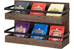Mkono Tea Bag Organizer - A Rustic Delight for Your Tea Essentials