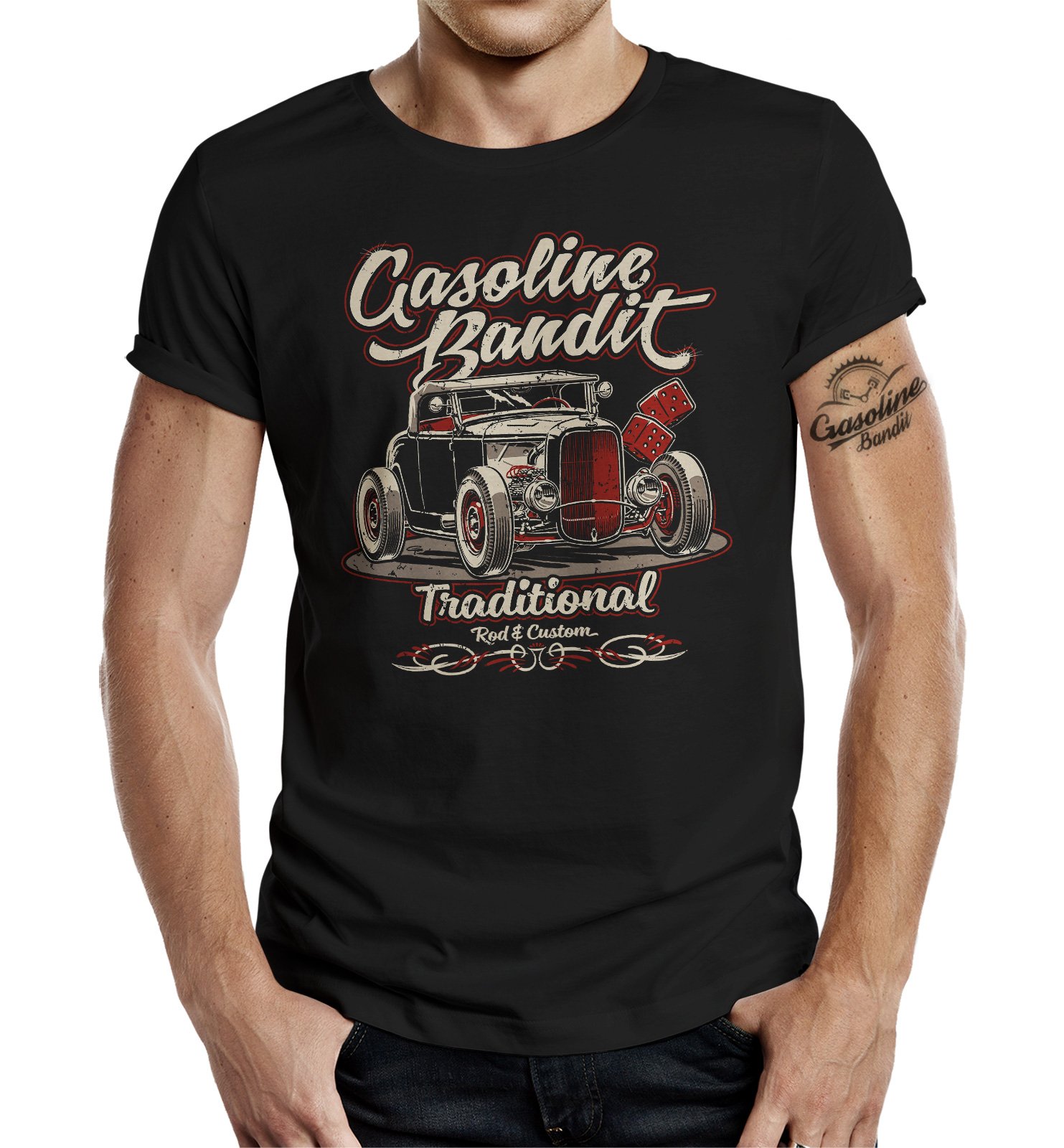 Rockabilly Hot-Rod RacerT-Shirt Original Design: Traditional