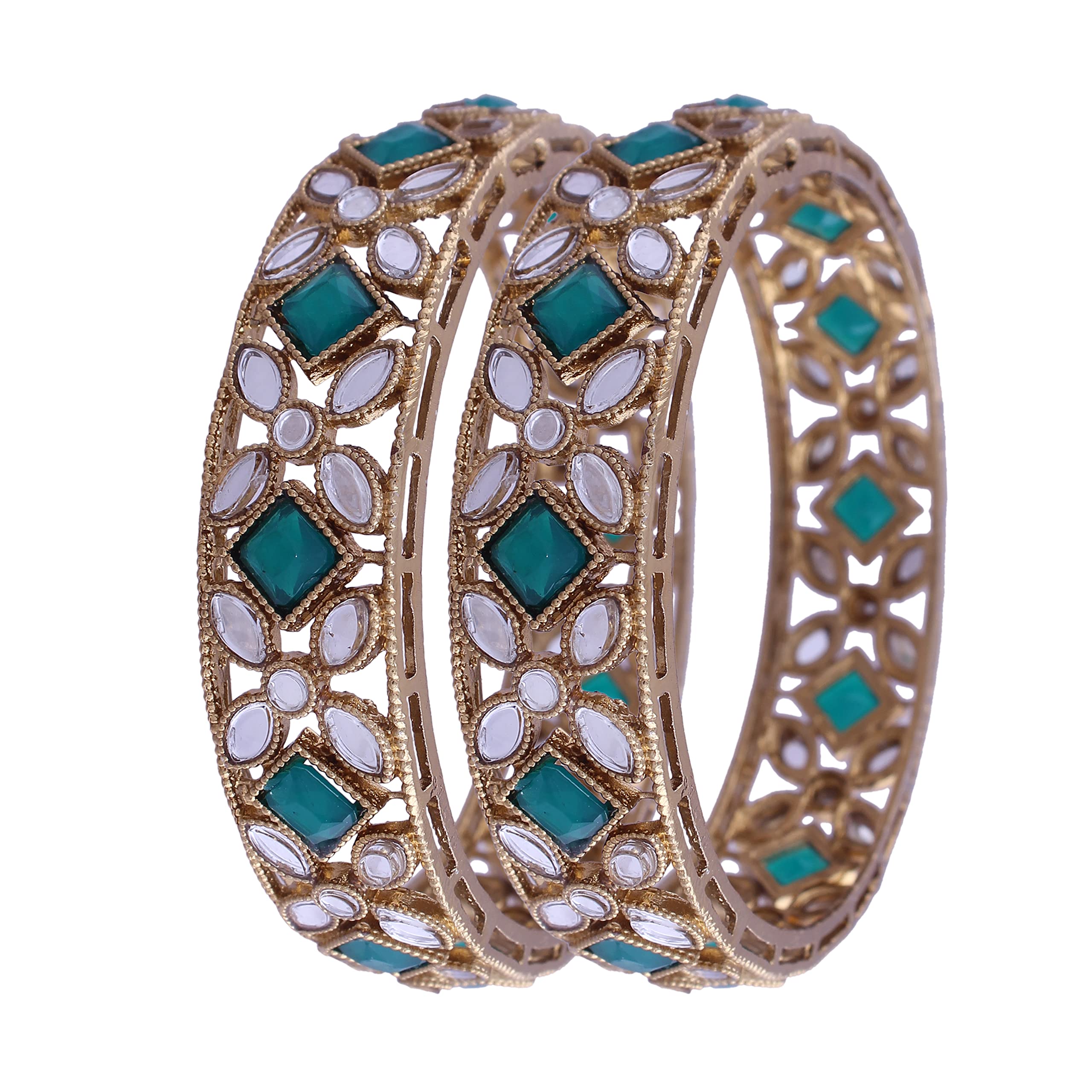 See full amazon price history chart for I Jewels Gold Plated Plated Traditional Kundan Studded Kada Bangles for Women (ADB326G-c) (Set of 2) I Jewels Gold Plated Plated Traditional Kundan Studded Kada Bangles for Women (ADB326G-c) (Set of 2) (B0B6BVGXFW) Amazon Price History, Amazon Price Tracker