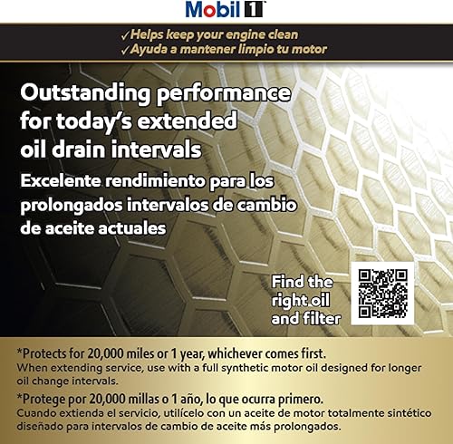 Miniatura 7 de Mobil 1 filtro de aceite giratorio de rendimiento extendido M1-210A (paquete de 2)