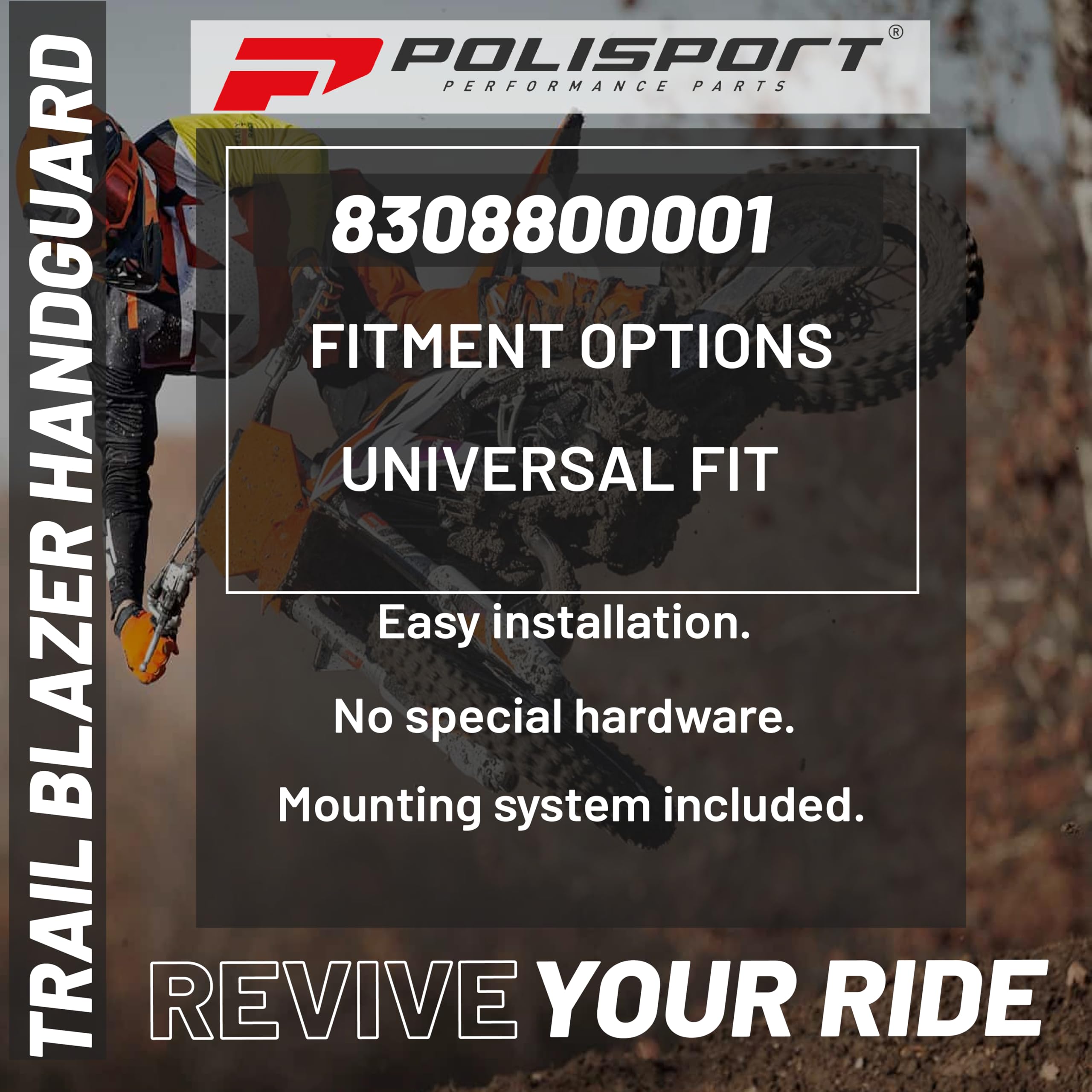 Amazon.com: Polisport Trail Blazer Handguard for Motocross