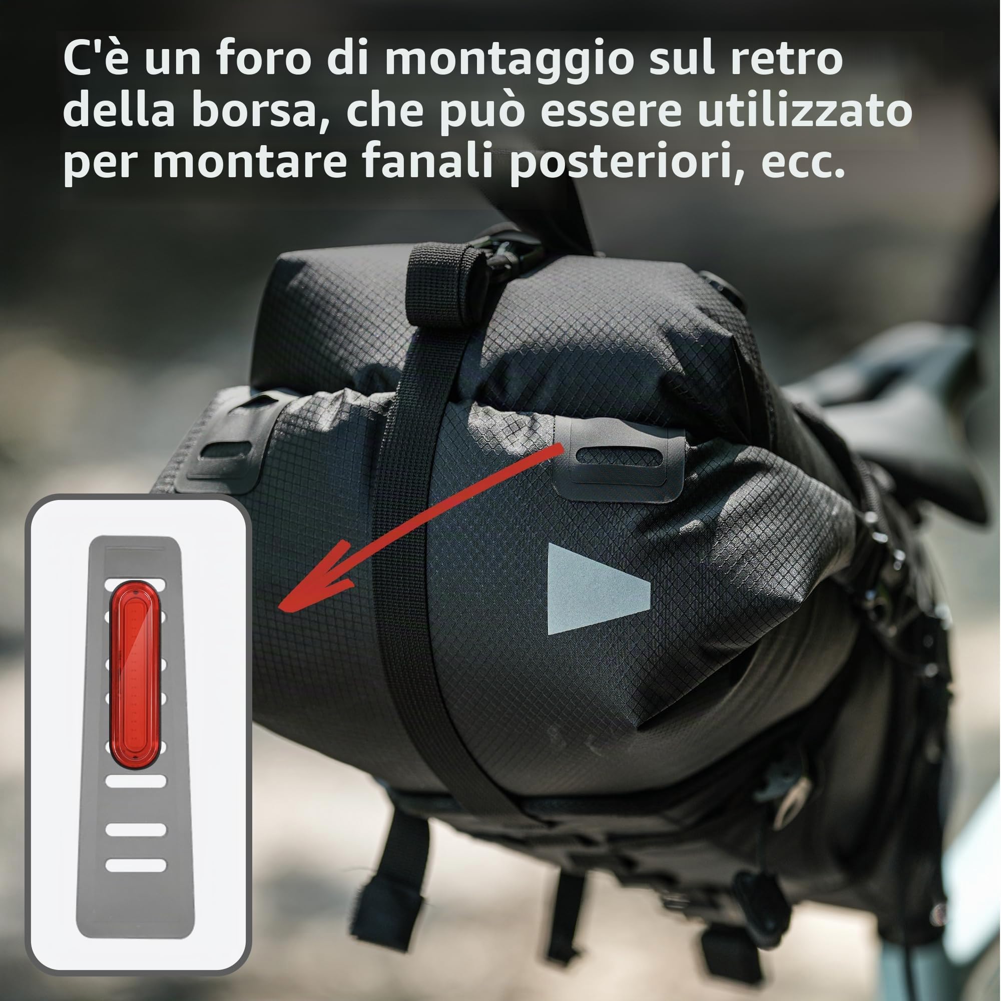 Rhinowalk Borsa da Sella per Bicicletta Impermeabile Borsa del Sedile della Bicicletta Mountain Bike Bici da Strada Borsa Portaoggetti per Ciclismo