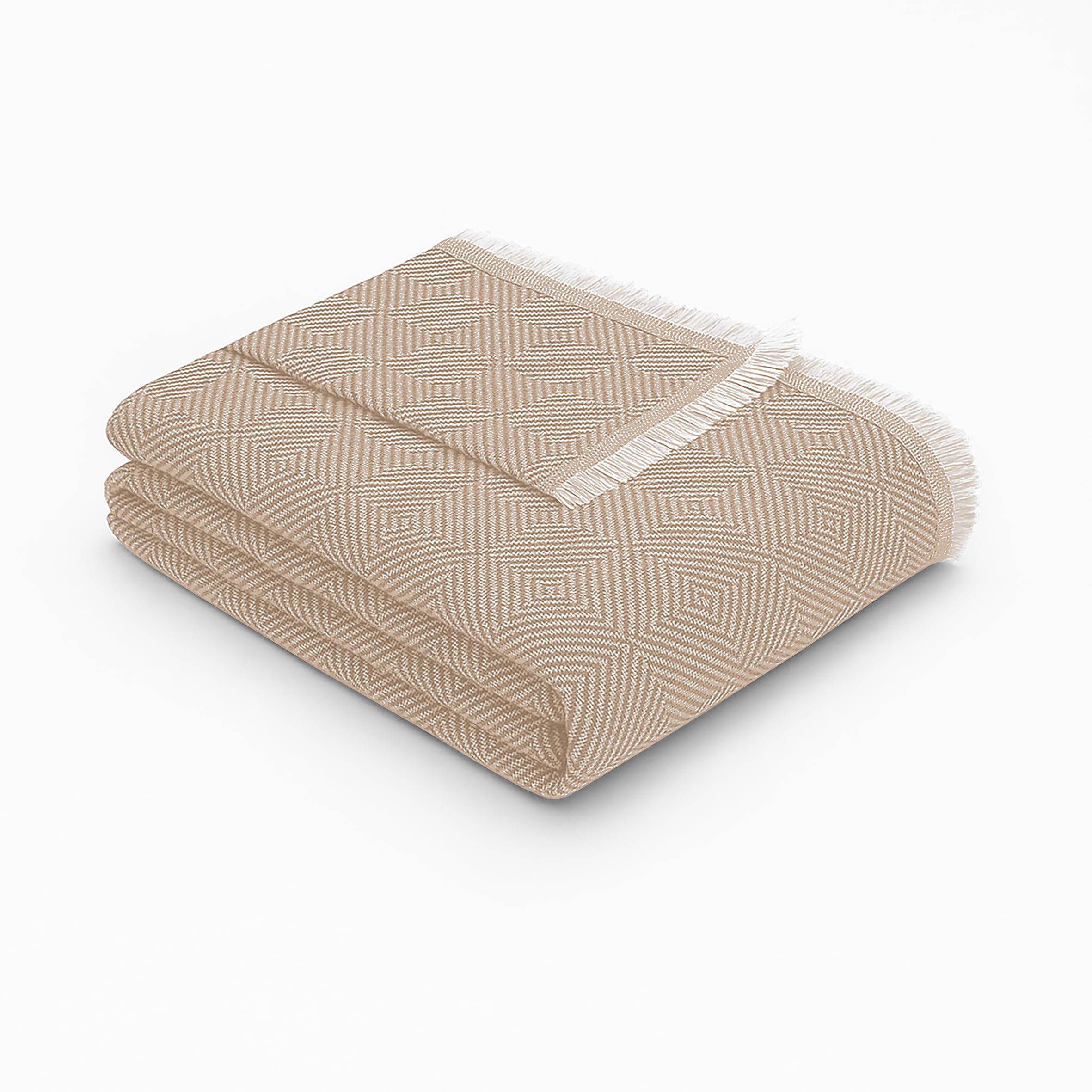 Textilhome Cubre Sofá Multiusos Funda Sofa y Cama, Manta Foulard Plaid Jarapa Colcha Cubrecama Protector Dante, 180x285 cm, Color Camel. Certificado Oeko-Tex OEKO-TEX STANDARD 100