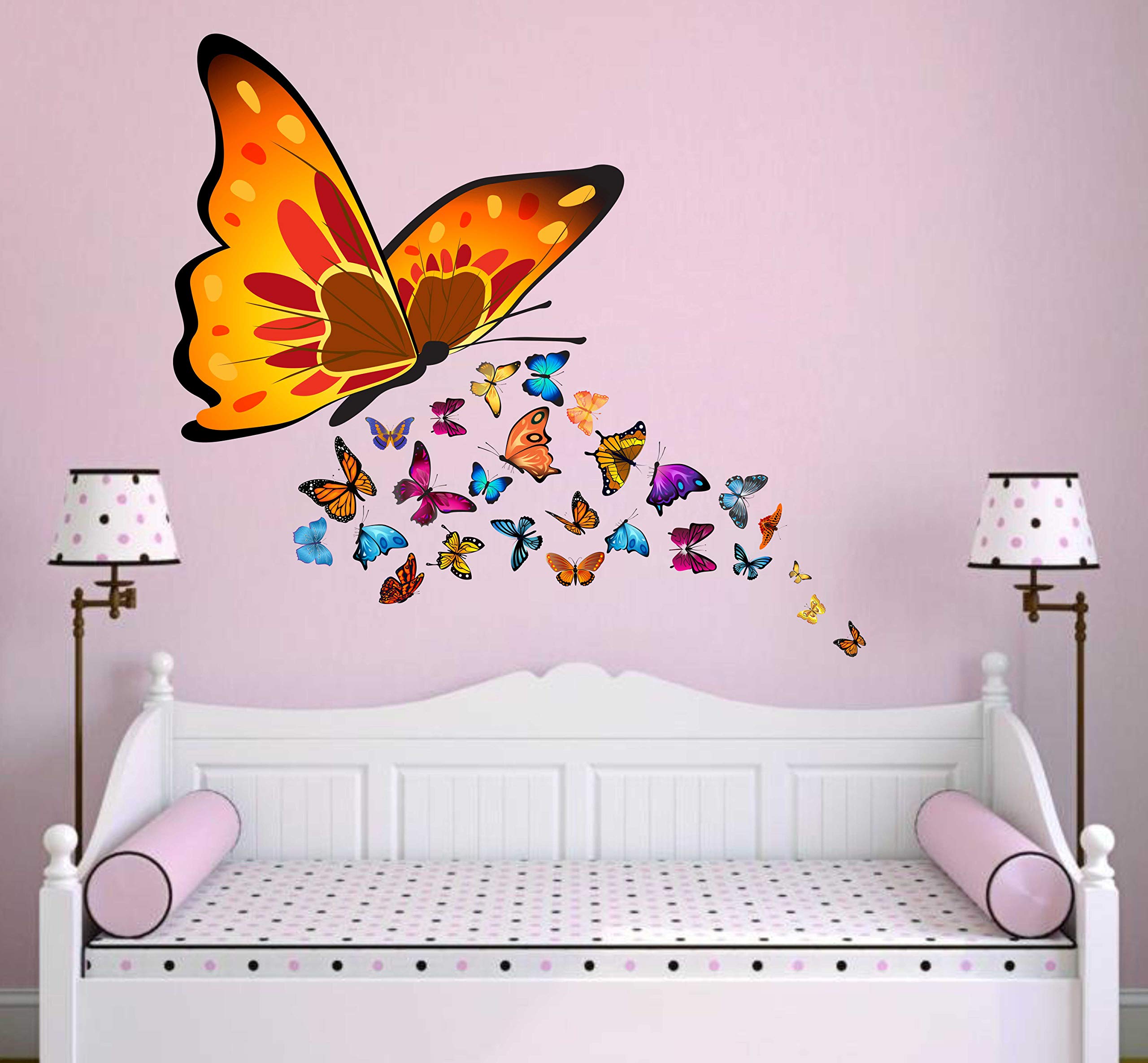 WALLSTICKY EPIDERMOLYSIS BULLOSA with ITS Multi Color Butterfly