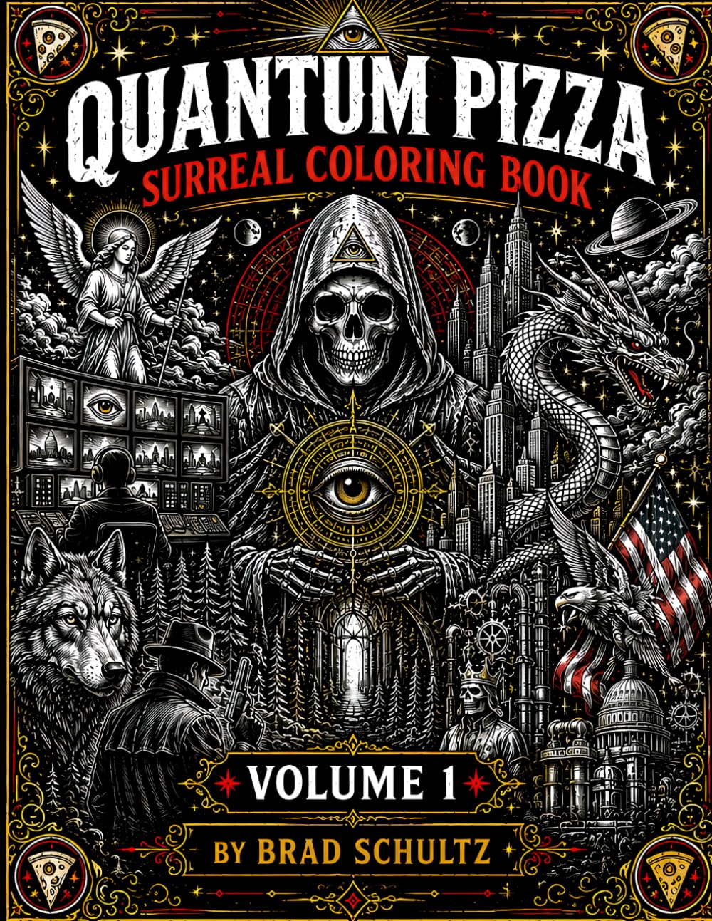 Quantum Pizza Coloring Book: For Advanced Colorists