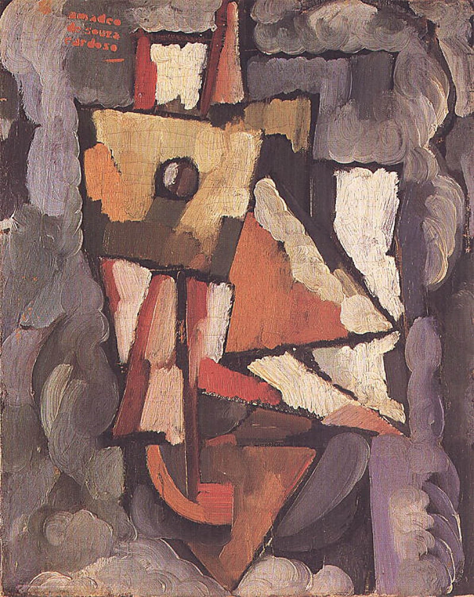 ARTXLXXBN Famous Painting Canvas Artwork Graffiti Print Figure Painting by Amadeo De Souza Cardoso Portrait Canvas Image for Home Decor 60x90cm