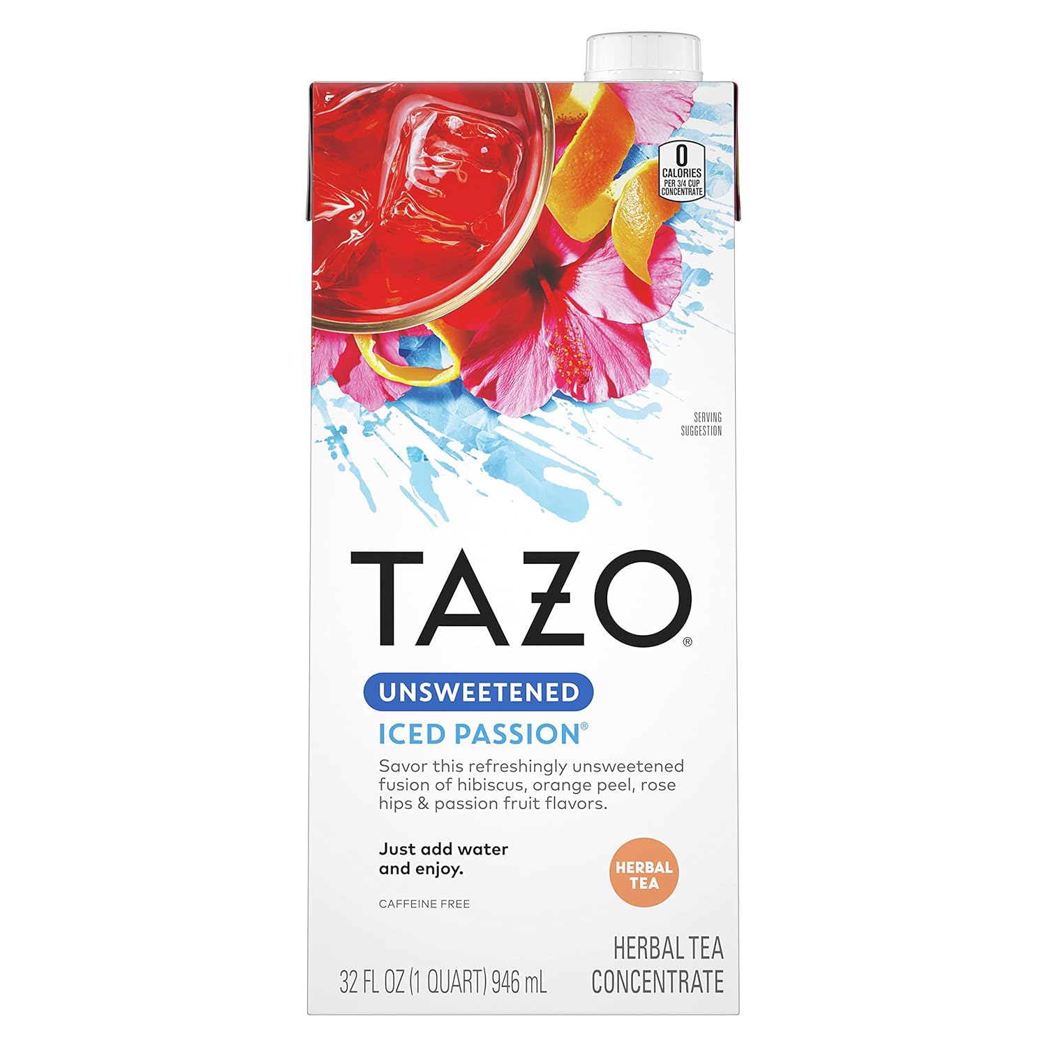 Tazo Unsweetened Iced Herbal Tea Concentrate For a