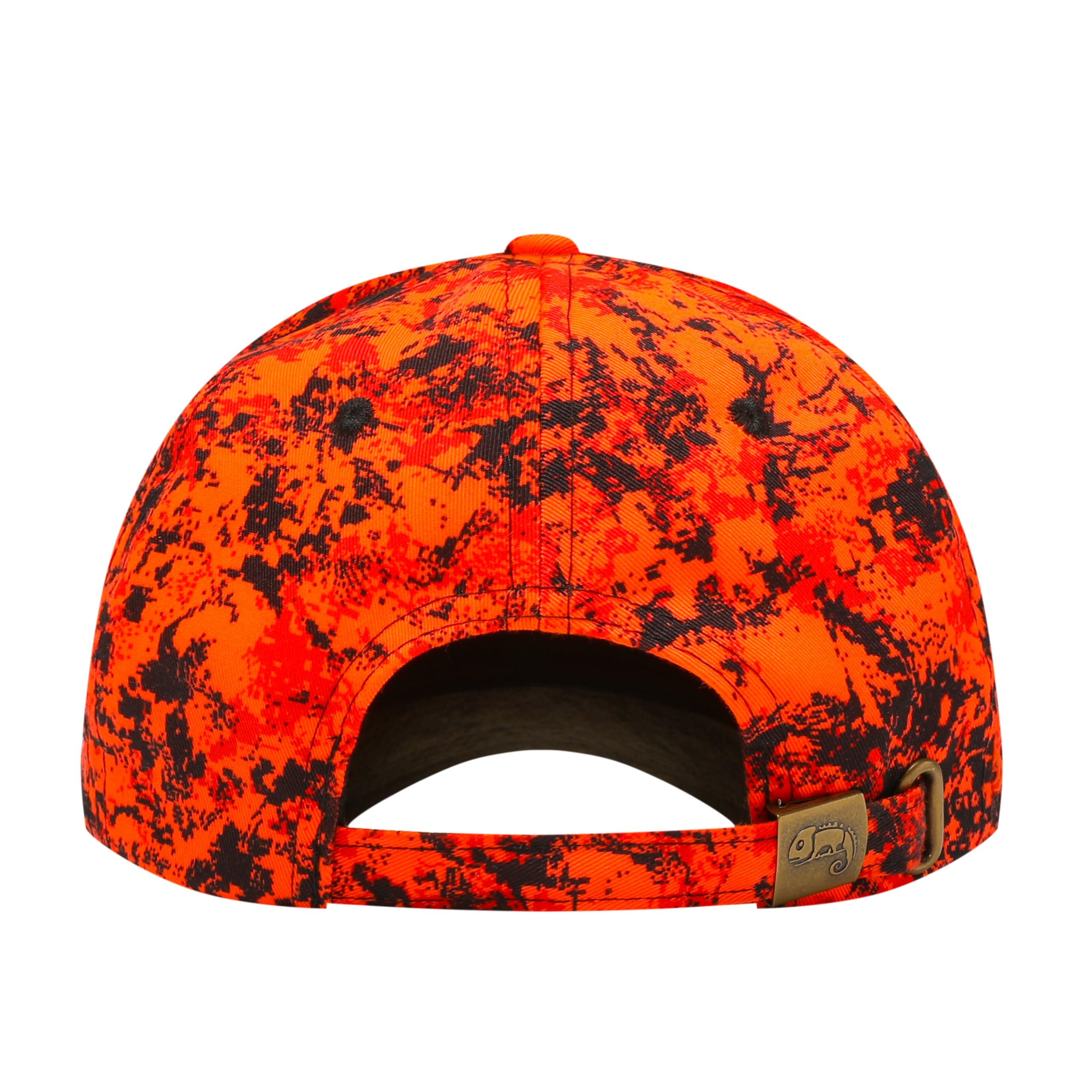 Cappellino da caccia mimetico arancione