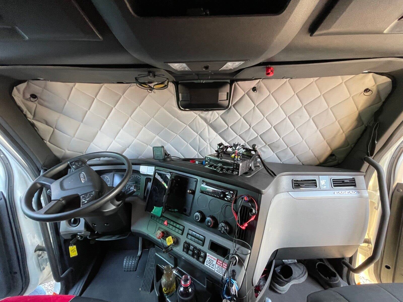 2018 + Freightliner Cascadia -ZenEclipse Blackout Insulated Interior Window Covers (with Detroit 5.0 Built in Module)