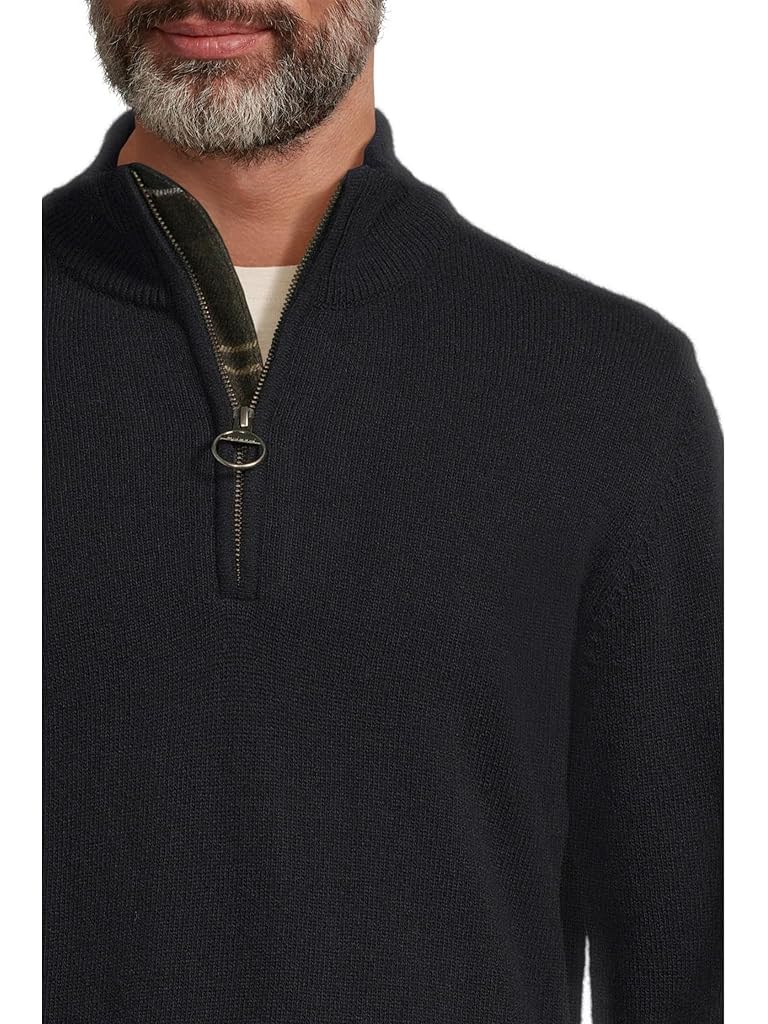 Navy Barbour Holden 1/2 Zip Knitted Jumper
