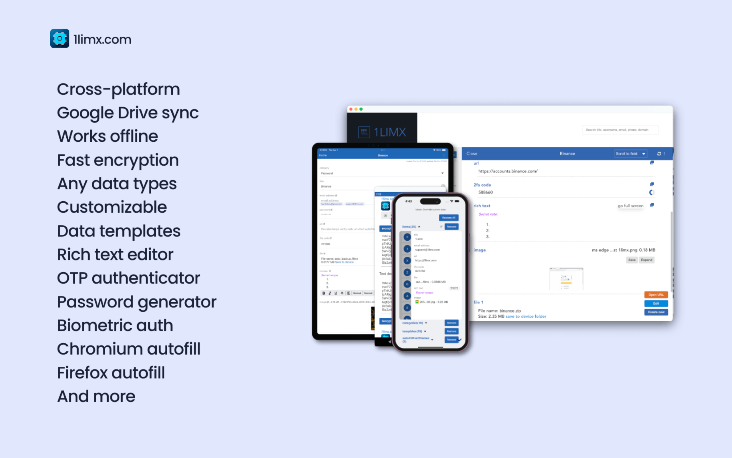 1LimX: encrypted file note password keeper manager - App on Amazon Appstore