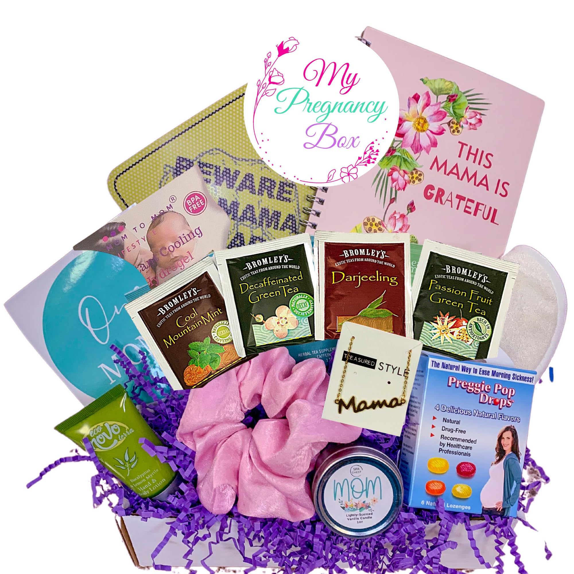 Pregnancy Gift Basket, New Mom Box, First Trimester Essentials, Morning Sickness Present, Nausea Kit For Pregnant Mama, Congratulation Gift For New