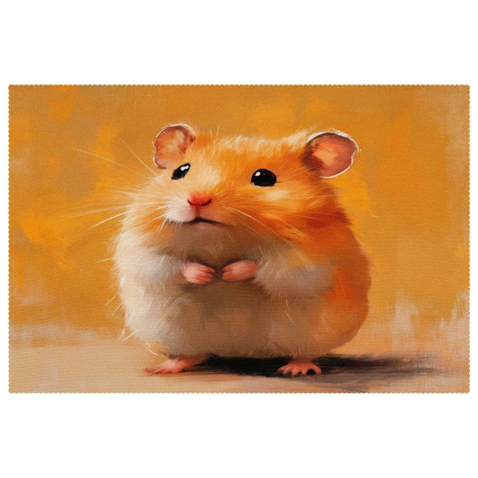 Set de table hamster pour des repas de famille joyeux et sans taches de ragoût