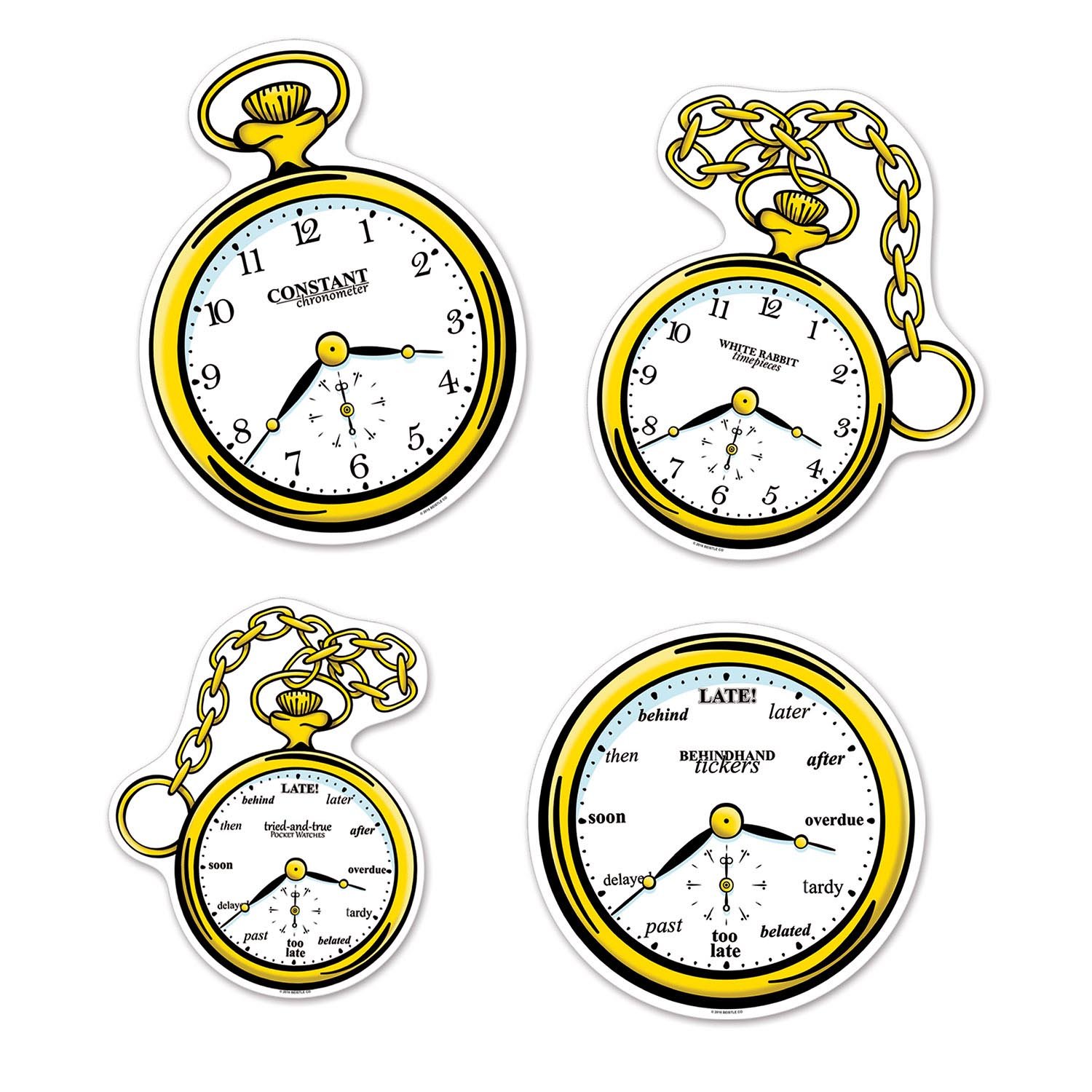 Beistle Clock Cutouts