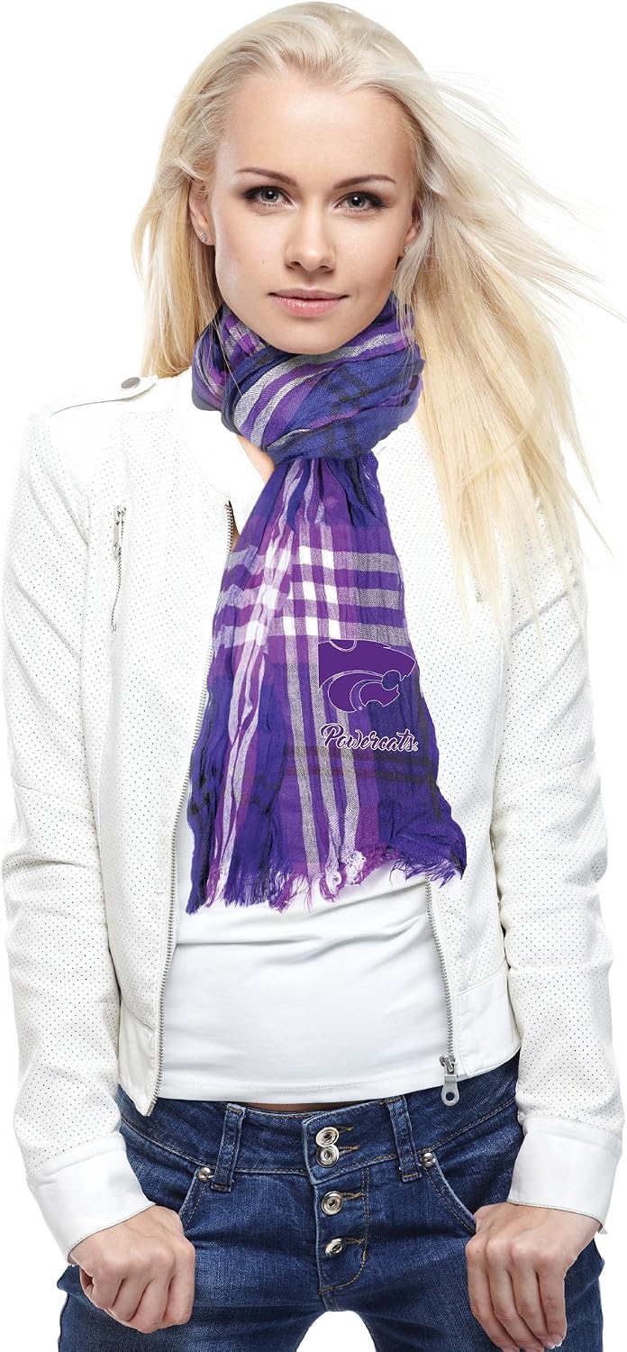Littlearth NCAA Crinkle Scarf Plaid