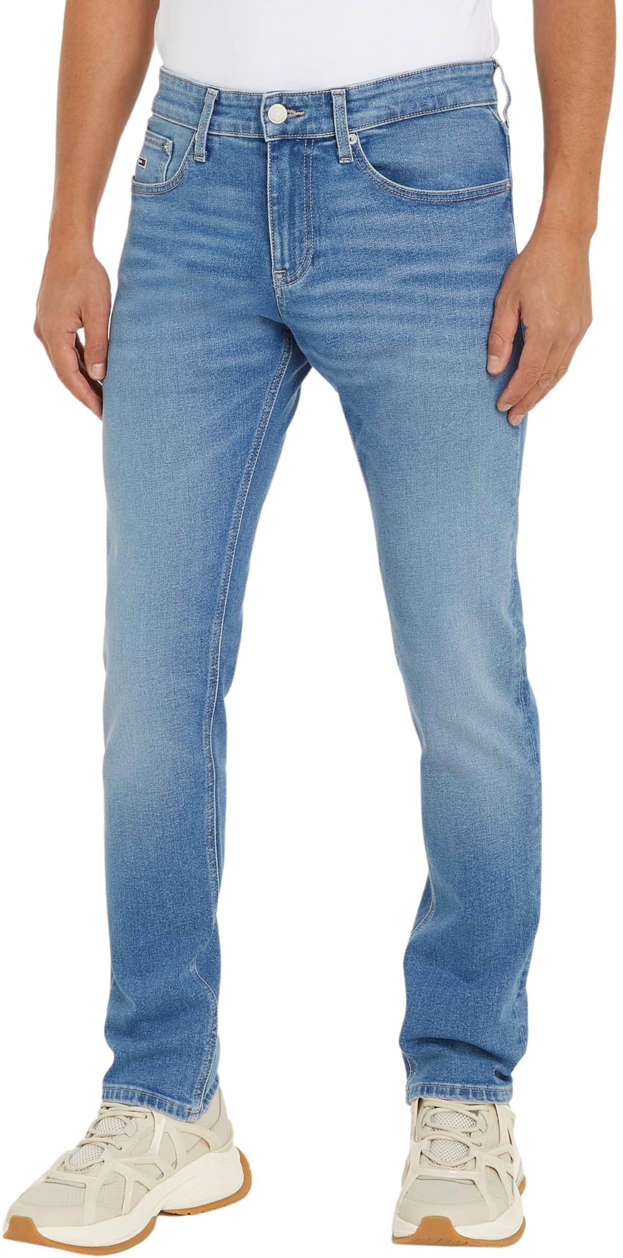 Tommy Jeans Men's Scanton Slim Bh1212 Denim Pants, Denim Light, 36W / 36L