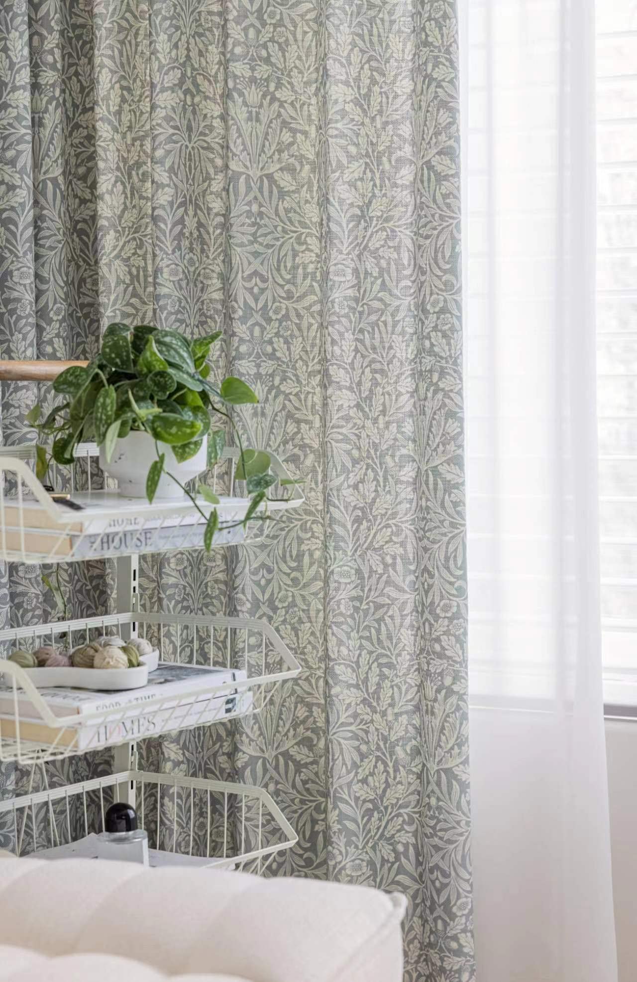 Farmhouse Curtains 102 inch Length 1 Panel for Living Room Bedroom, Cotton Linen Textured Curtains Light Reducing Draperies Room Darkening Window