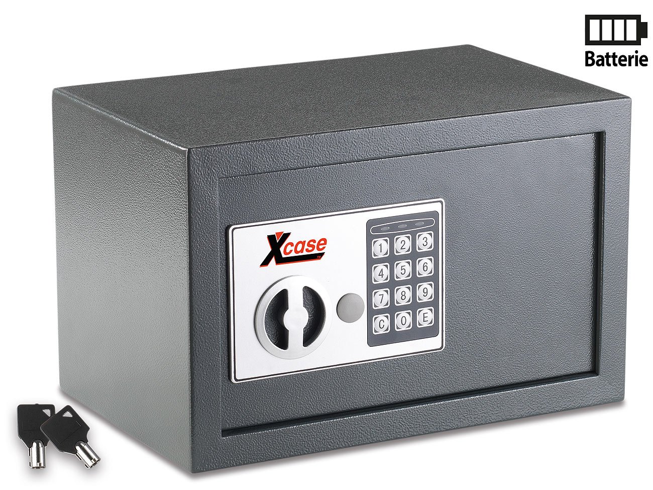 Xcase Coffre-Fort en Acier avec Code numérique 12 litres