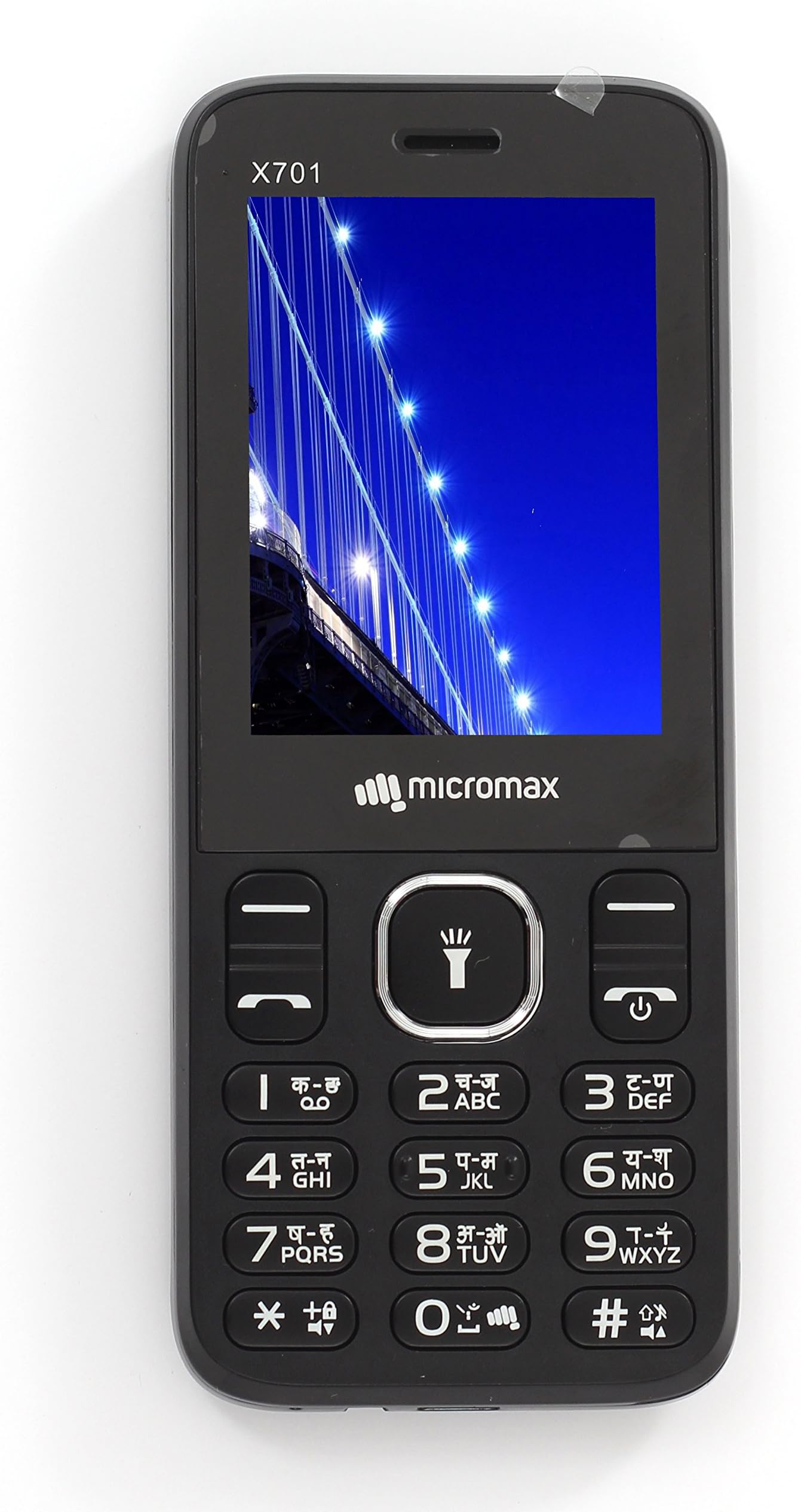 Micromax X701 Black Mobile 2.4 inch Display phone Dual SIM Cellphone Keypad Cell (Black)