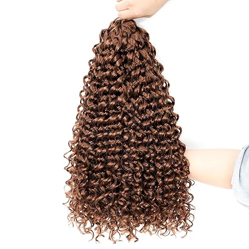 Dansama GoGo - Extensiones de cabello rizado de ganchillo ondulado con ganchillo ondulado profundo, extensiones de cabello sintético trenzado, disponible en Yaxa Peru