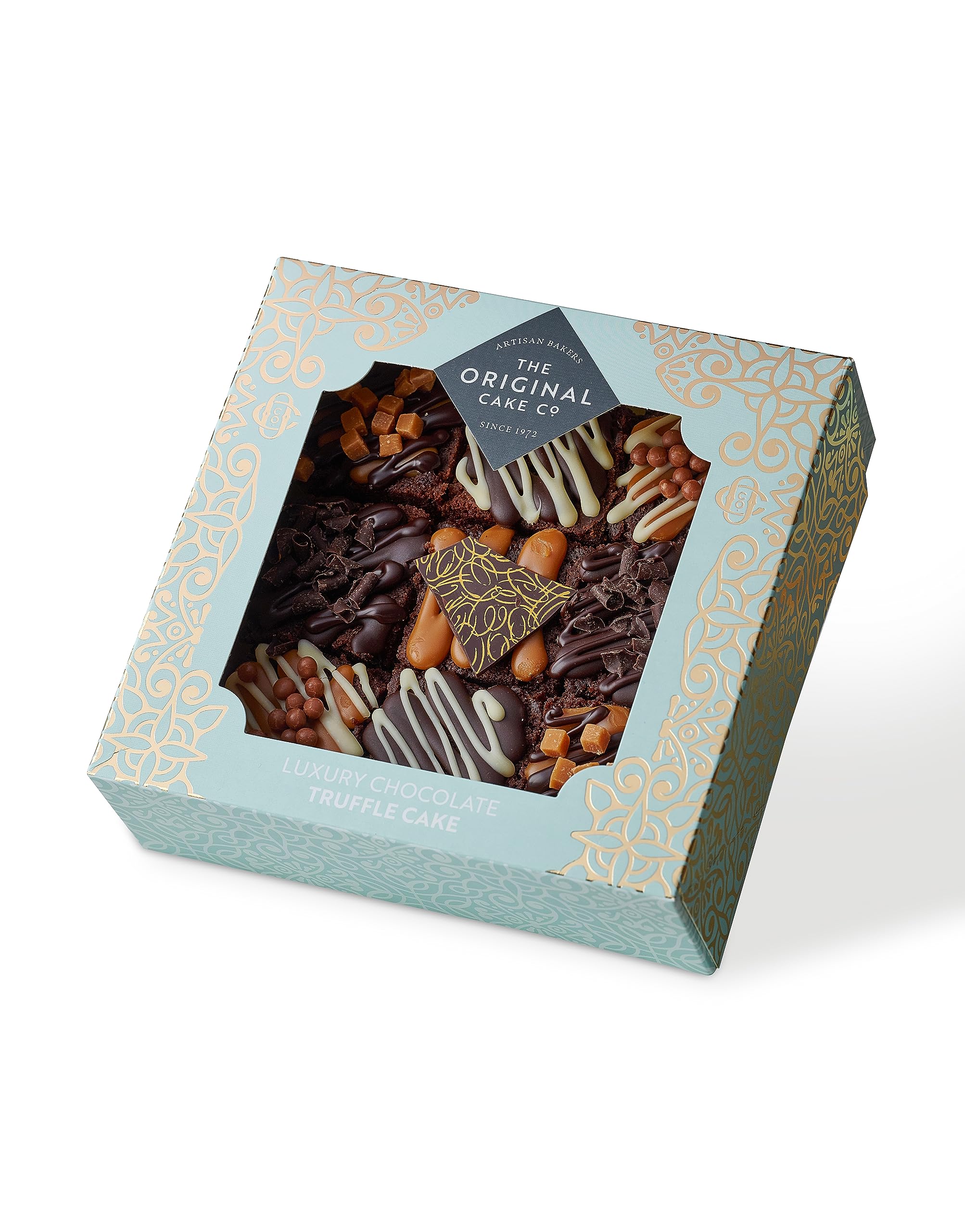 The Original Cake Company - Chocolate Caramel Cake Selection, handmade chocolate truffle cake selection - 9 pieces (Approx 50g per piece)