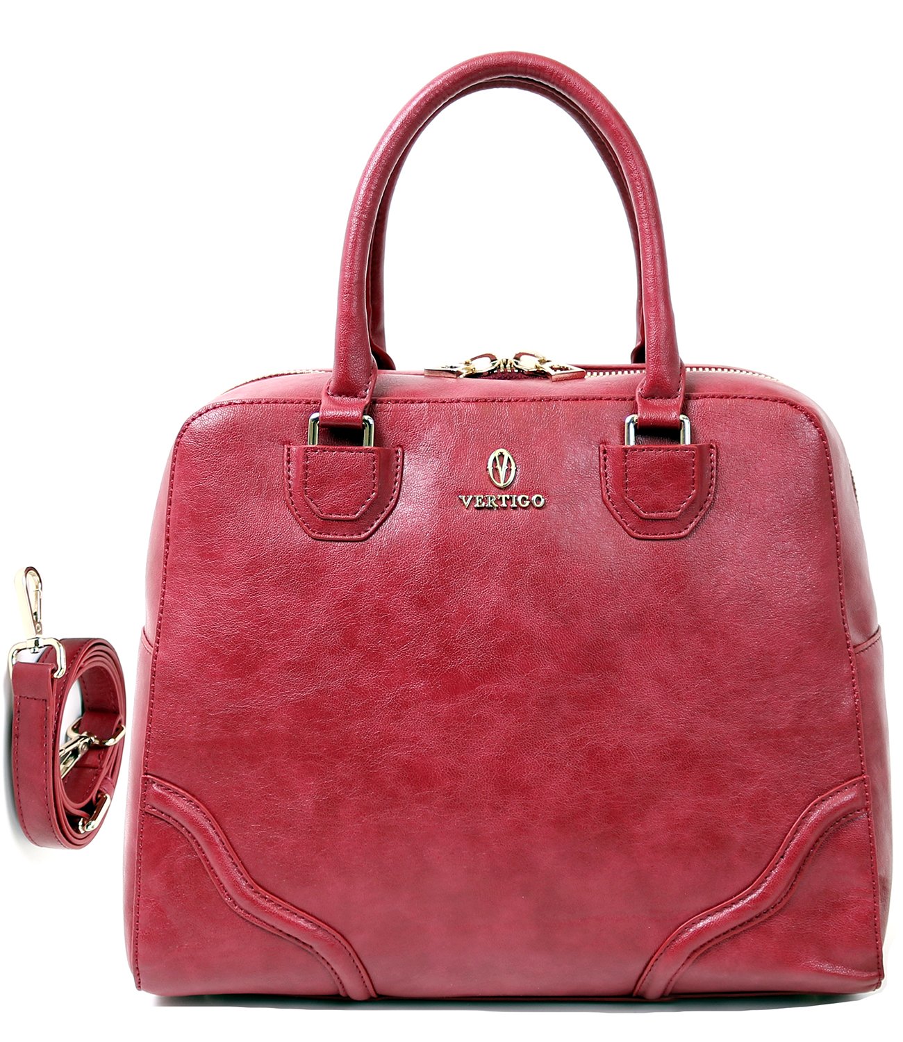 Vertigo Paris Darci Large Satchel Bag - Red