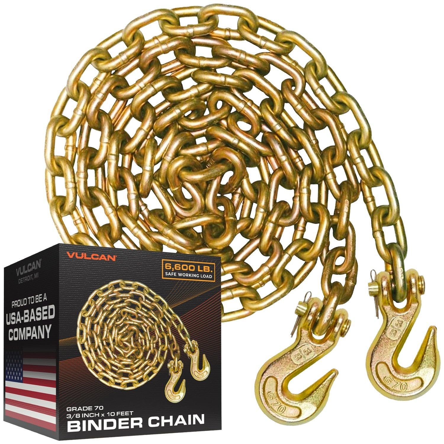 Vulcan Binder Chain - 8ft, 3/8" - 6600 lb Safe Load -16