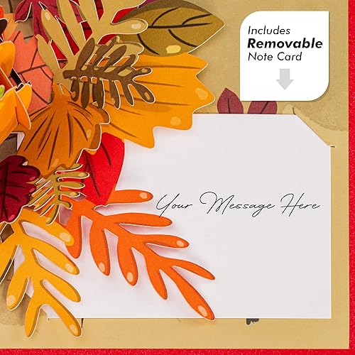 Miniatura 5 de Paper Love Tarjeta desplegable de zorro de otoño 3D, tarjetas de felicitación emergentes hechas a mano para otoño, cumpleaños, gracias, pensando en