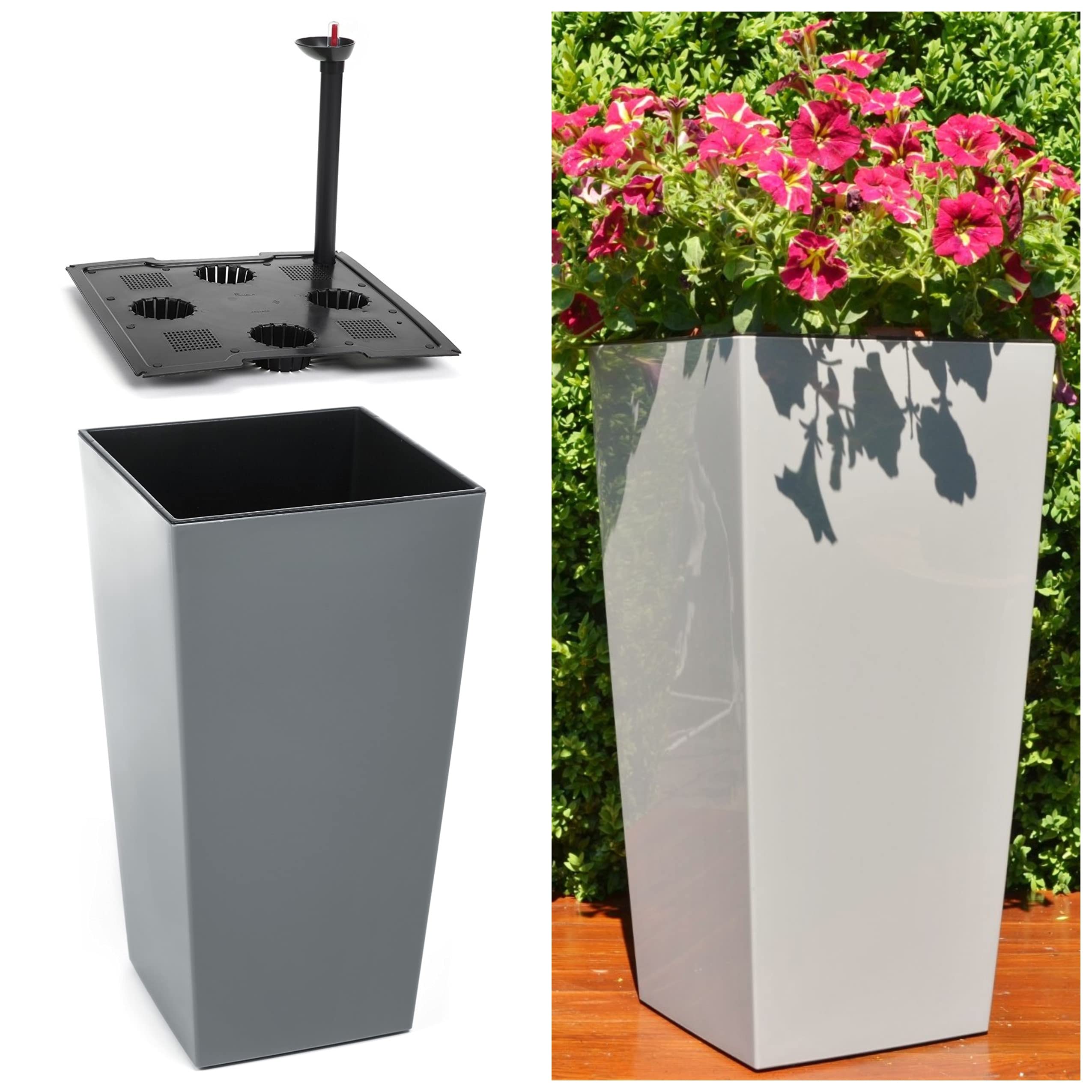 Tomasucci vaso autoinnaffiante per esterno / interno Poppy large