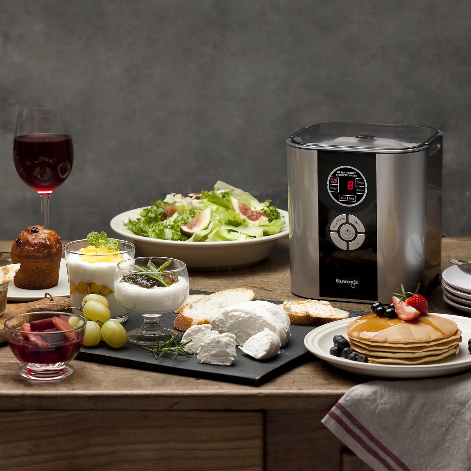 Kuvings KGC712 Greek Yogurt and Cheese Maker in a kitchen setting