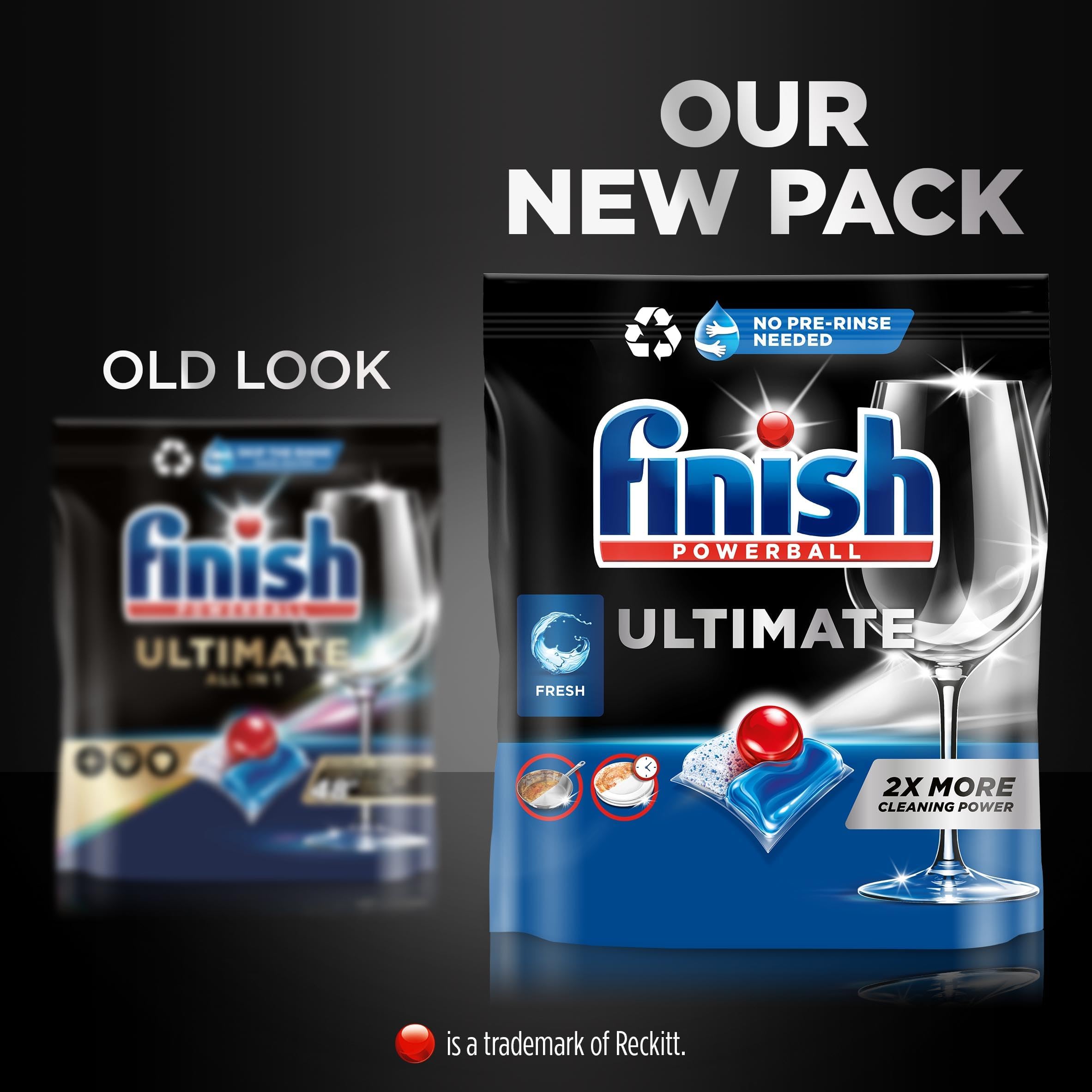 Finish Ultimate Infinity Shine Pastiglie Lavastoviglie, 80 Capsule Lavastoviglie, Detergenti per Lavastoviglie contro lo Sporco e i Residui Incrostati (Confezione da 3)
