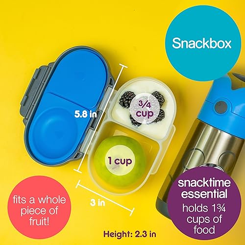 Miniatura 6 de b.box Paquete de 3 unidades de almuerzo y merienda para niños, incluye lonchera Bento ligera a juego, mini lonchera y caja de refrigerios  Material