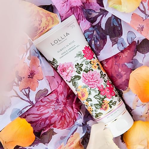 Miniatura 6 de LOLLIA Gel de ducha Always in Rose  Gel de ducha nutritivo  Limpia e hidrata la piel  Los mejores ingredientes que incluyen manteca de karité y hoja