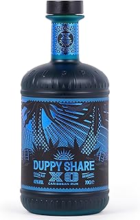 The Duppy Share XO Rum - Golden Rum 70cl (ABV 40%) | Beautiful Blend of Aged Rums | Redefining the XO Rum Category | A Barbados Rum to Enjoy Neat or in an Old Fashioned Cocktail